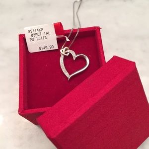 🆕 Helzberg Diamond Heart Necklace